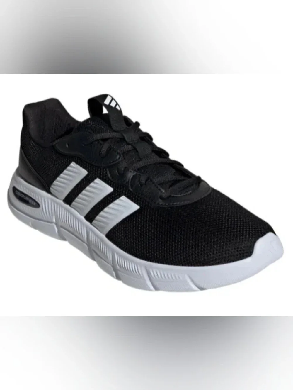 ADIDAS CLOUD FLEX FOAM LACE UP MENS SNEAKERS COLOR BLACK